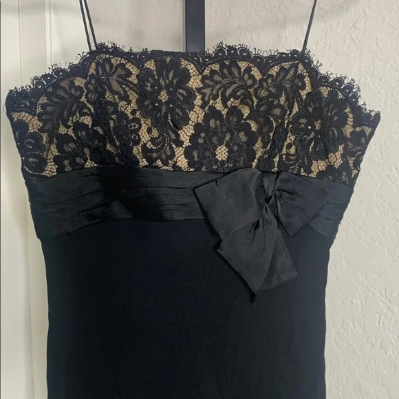 Y2K vintage Anne Klein floral lace silk whimsical Dress size 6